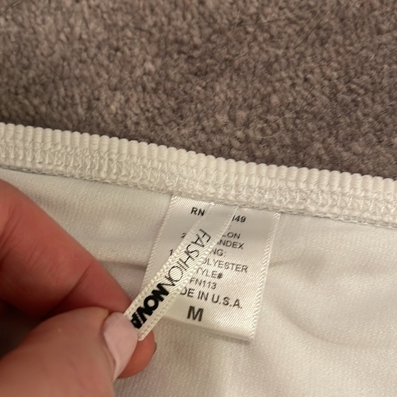 White Ribbed Bikini - Picture 2 of 6